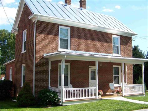 red brick houses with metal roofs|red brick roof color chart.